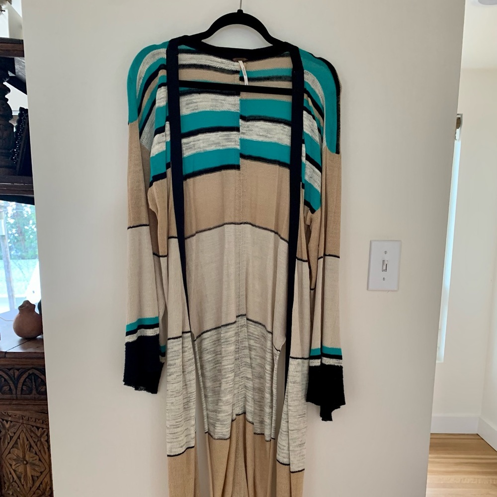 Free People long duster kimono sweater